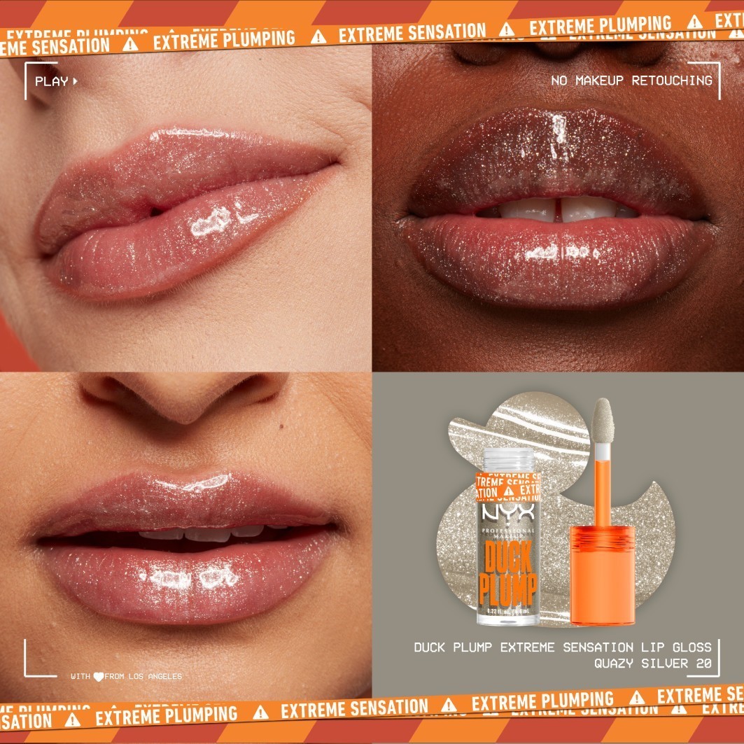 NYX Professional Makeup Lip Gloss, lesk na pery Duck Plump – 7 ml