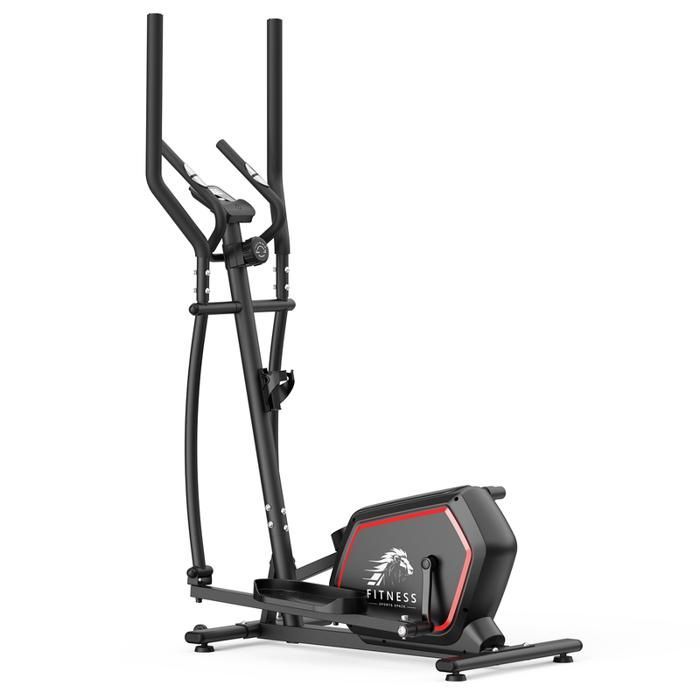 Bicicleta elíptica - Bicicleta elíptica doméstica - 16 niveles de resistencia magnética - Volante de inercia de 10 kg - Funcionamiento silencioso - 150 kg