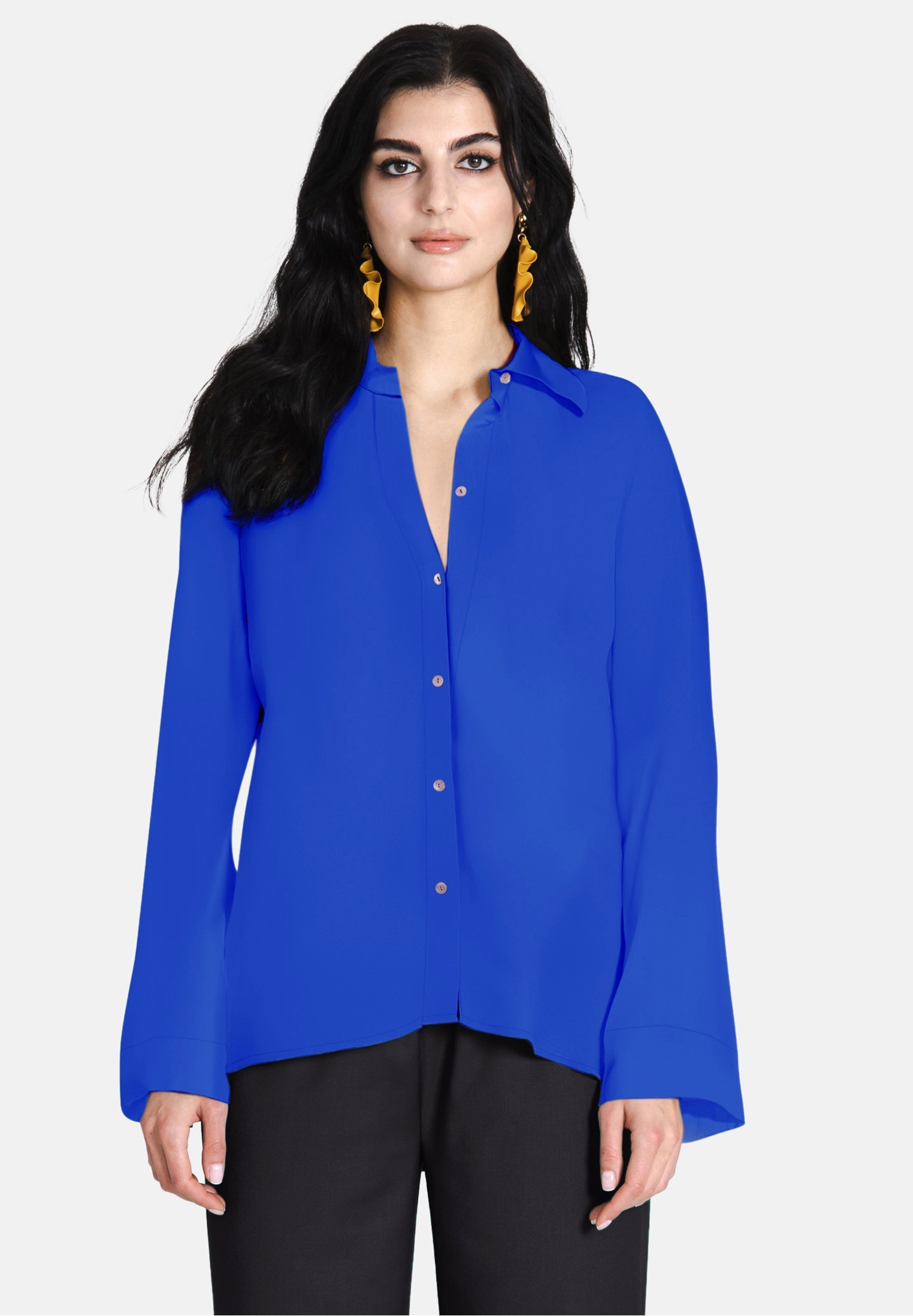 Jascha Stockholm NOUVELLE BOUTONNET LARGE - Chemisier boutonné - cobalt
