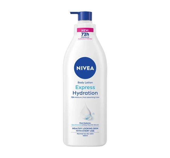 NIVEA błyskawicznie nawilżający balsam do ciała z pompką 400 ml