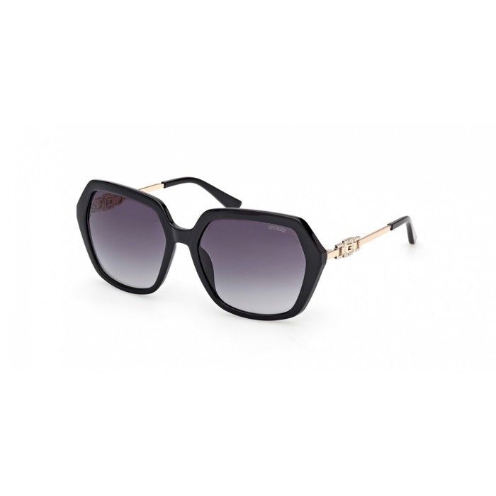 Gafas de sol GUESS GU00267 57/17/140 Negro brillante Parte frontal inyectada MUJER GU00267