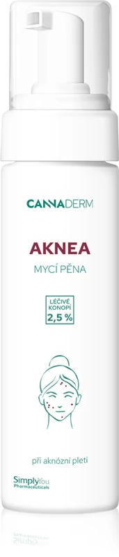 Cannaderm Aknea mazgāšanas putas problemātiskai ādai