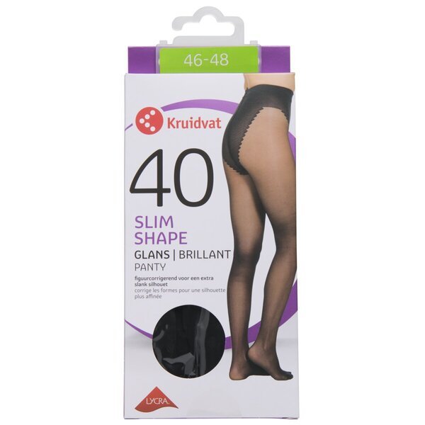 Kruidvat Slim Shape 40 denų pėdkelnės<br>juodos, 46-48 dydis