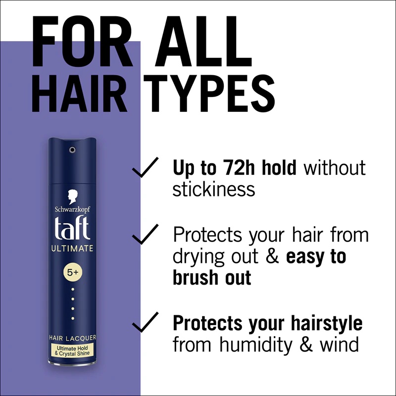 Schwarzkopf Taft Ultimate Strong Hold lak za lase
