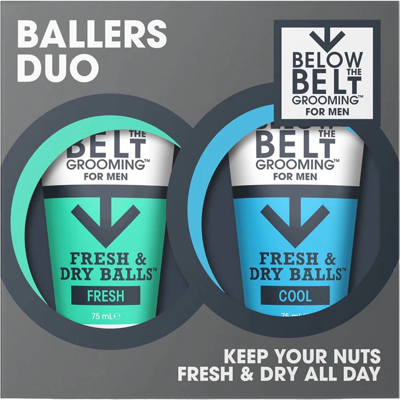 Below the Belt Grooming Fresh and Cool Ballers Duo intīmās higiēnas dāvanu komplekts