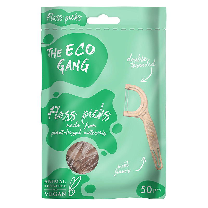 Porta-filo interdentale, confezione da 50 pezzi, The Eco Gang