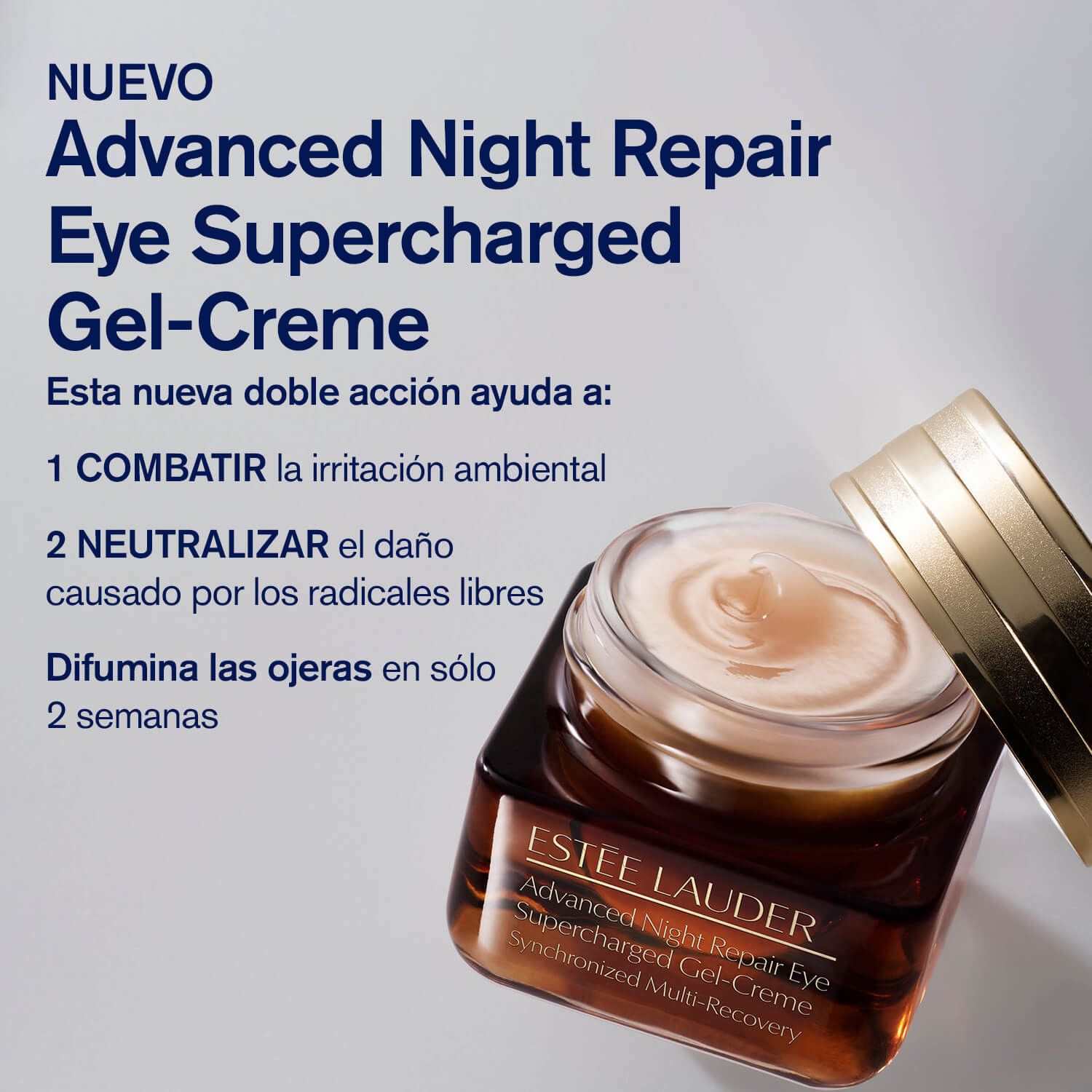 Gel-krema protiv podočnjaka i starenja za područje oko očiju Advanced Night Repair Eye Supercharged Luksuzna nega za područje oko očiju