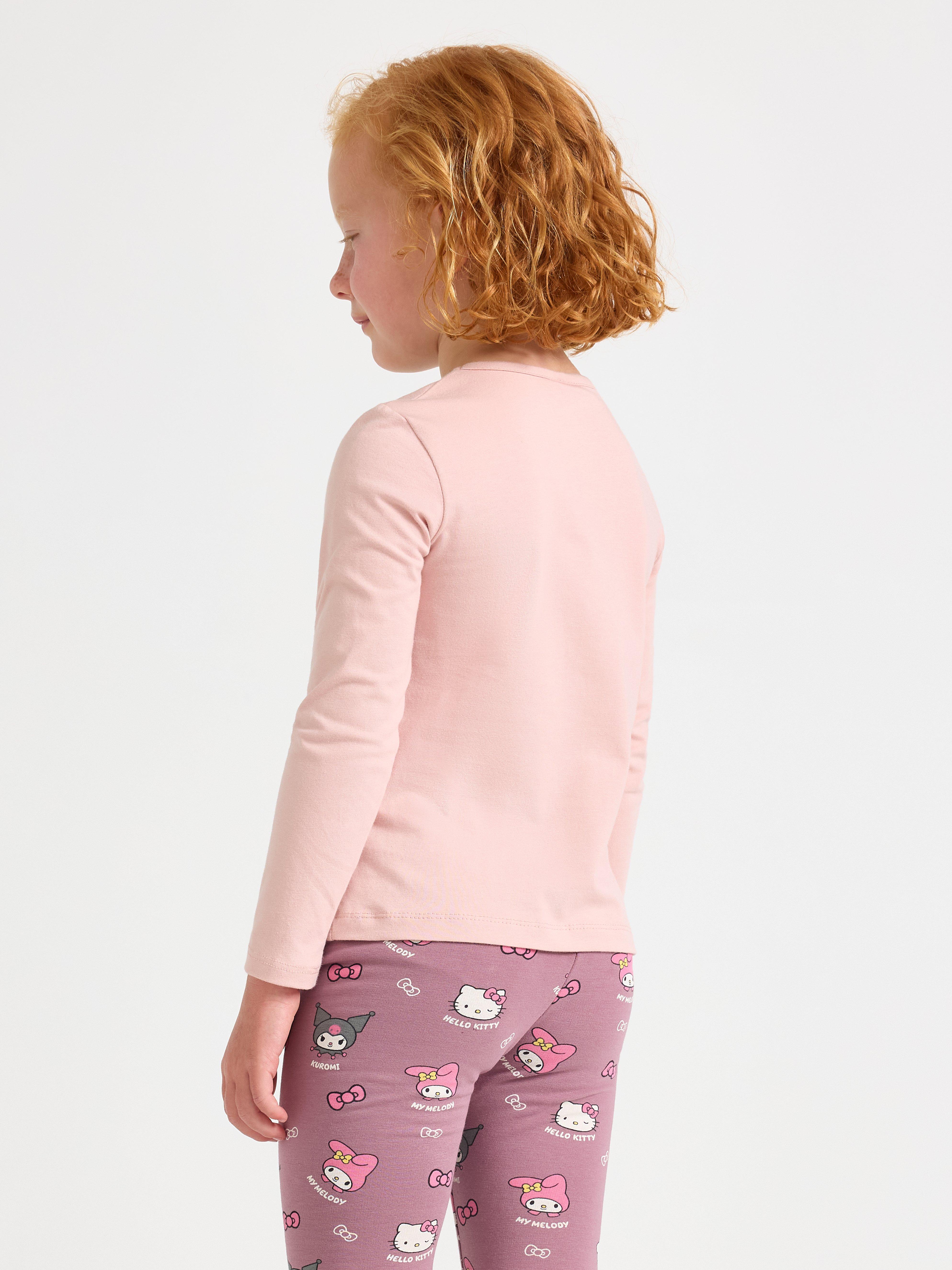 Blusa de manga comprida Hello Kitty rosa-claro