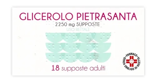Glycerol Pietrasanta Volwassenen 2250 mg 18 zetpillen Verstopping