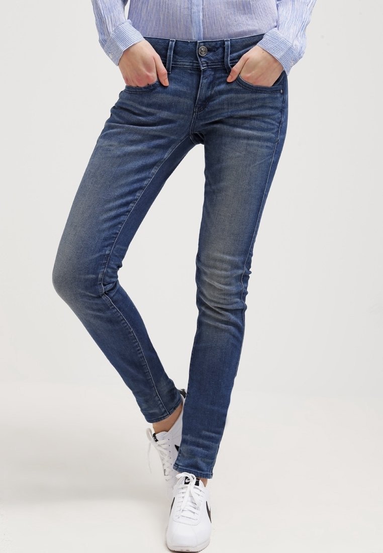 G-STAR Skinny Fit Jeans - blauwe denim