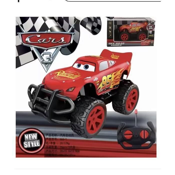 Nouveauté Voiture Télécommandée Cars  Flash McQueen type 4x4 Rouge Enfant Jouet