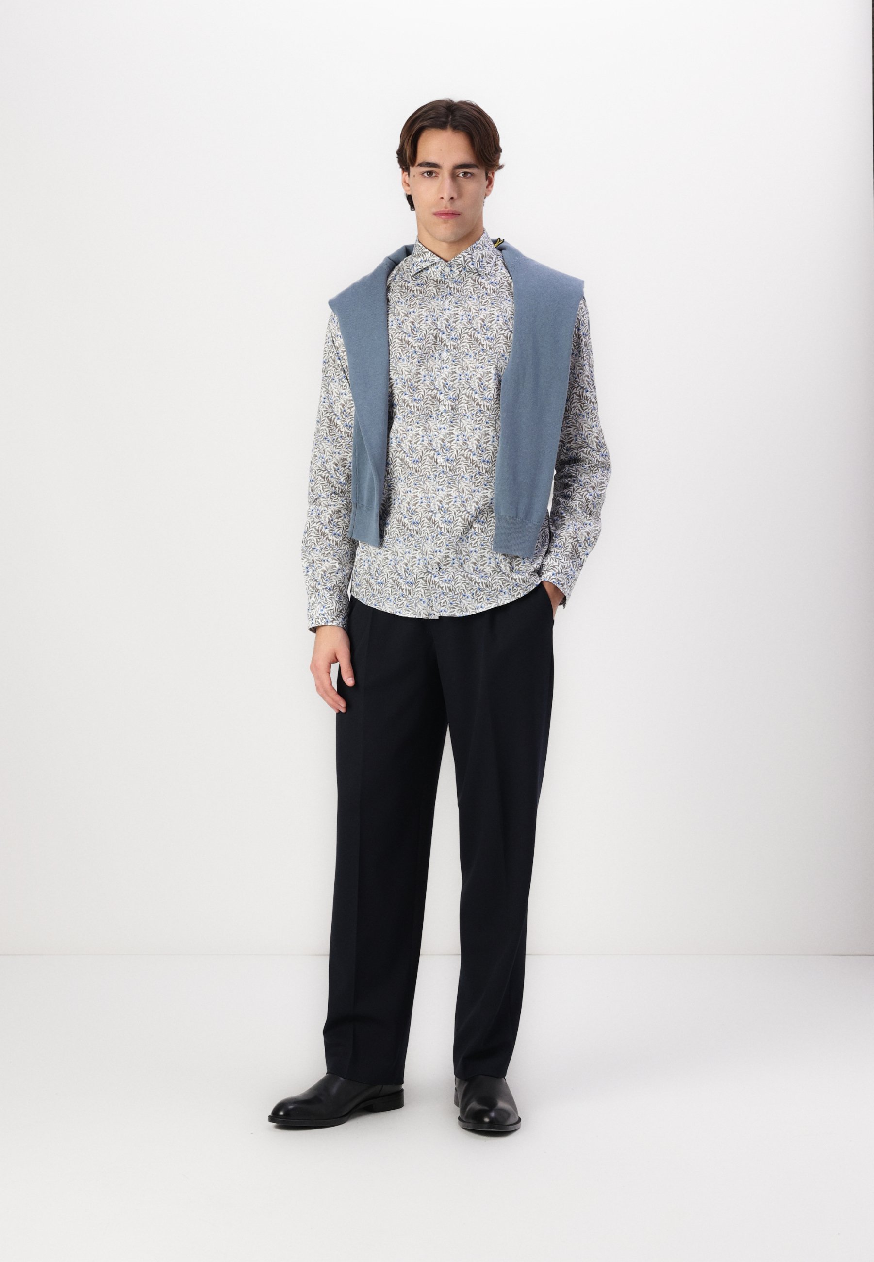 Pantaloni Selected Homme SLH LOOSE FINN FLEX - Pantaloni - blazer blu navy