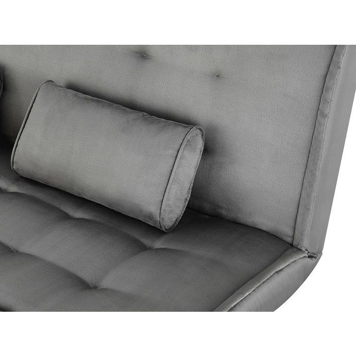 MISHAN fabric click-clack sofa - Grey - 3-seater - SALE-UNIQUE