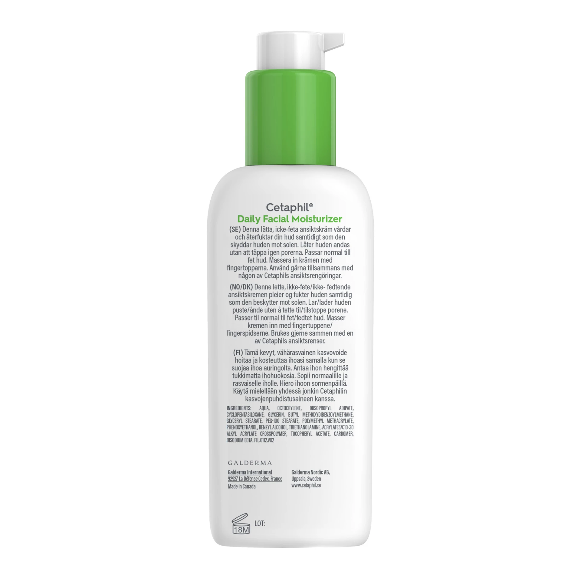 Cremă hidratantă facială de zi 118 ml - Cetaphil
