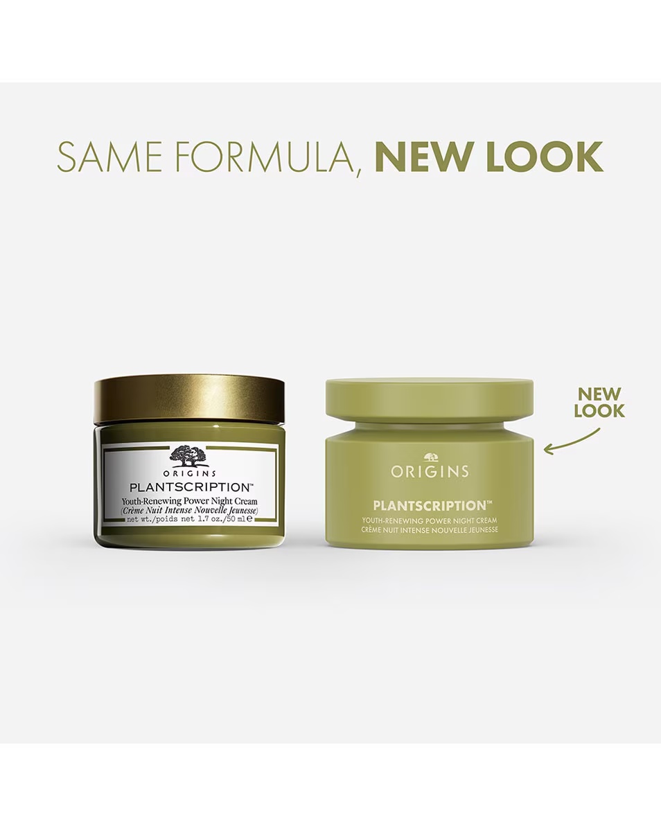 CREMĂ DE NOAPTE ORIGINS PLANTSCRIPTION™ PUTERNICĂ PENTRU ÎNTINEREȚE ȘI REÎNNOIRE