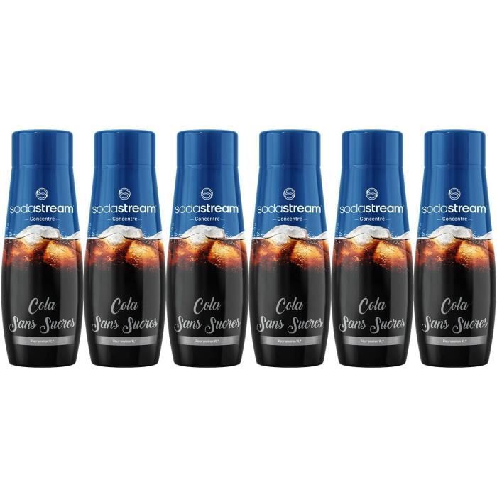 SODASTREAM Concentrates - Pack of 6 Sugar-Free Cola Concentrates - Makes up to 54L of drinks - 440ml