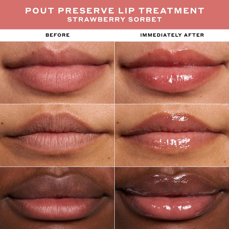 OLEHENRIKSEN Pout Preserve Peptide lūpų priežiūros drėkinamasis lūpų blizgesys