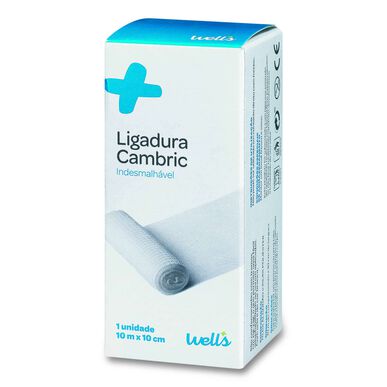 Venda Wells Cambric 10 m x 10 cm 1 unidad 1 unidad