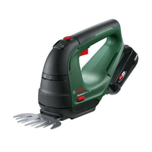 Bosch AdvancedShear 18 Shears (supplied with 1 battery, 1 charger, 1 x 200mm blade, 1 x 100mm blade)