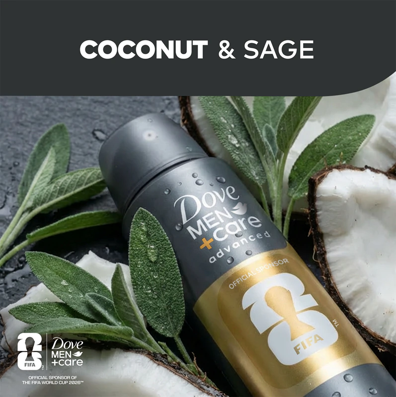 Dove Men+Care FIFA Active Comfort spray desodorante