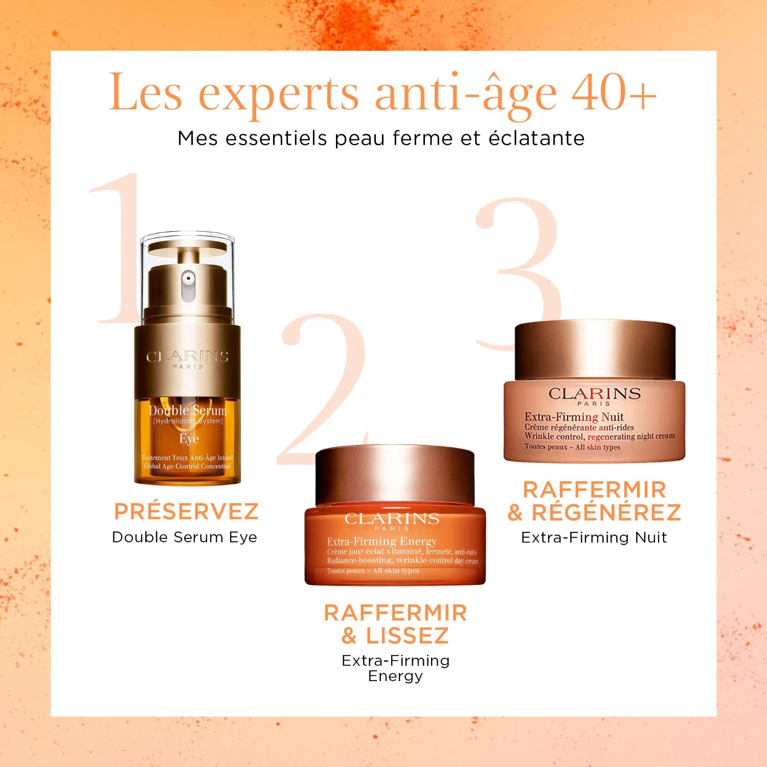 Clarins Energy , Crème jour éclat vitaminé, fermeté, anti-rides - Toutes Peaux