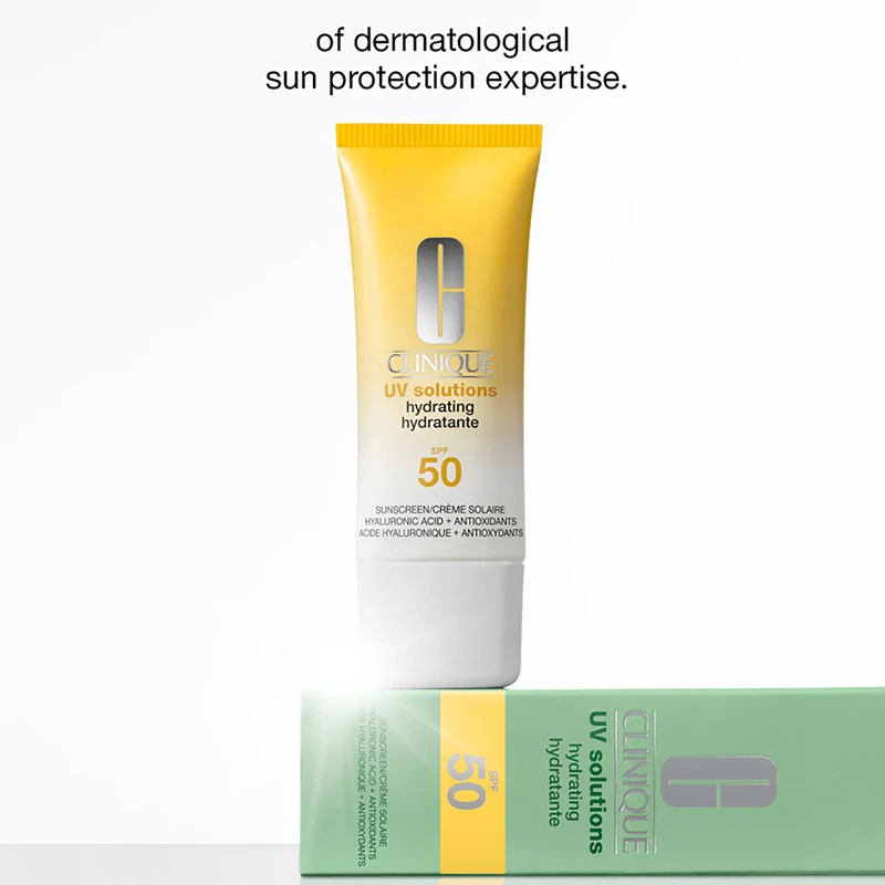 Clinique Sun UV Solutions хидратантна крема за сунчање SPF 50 хидратантна крема за сунчање за лице