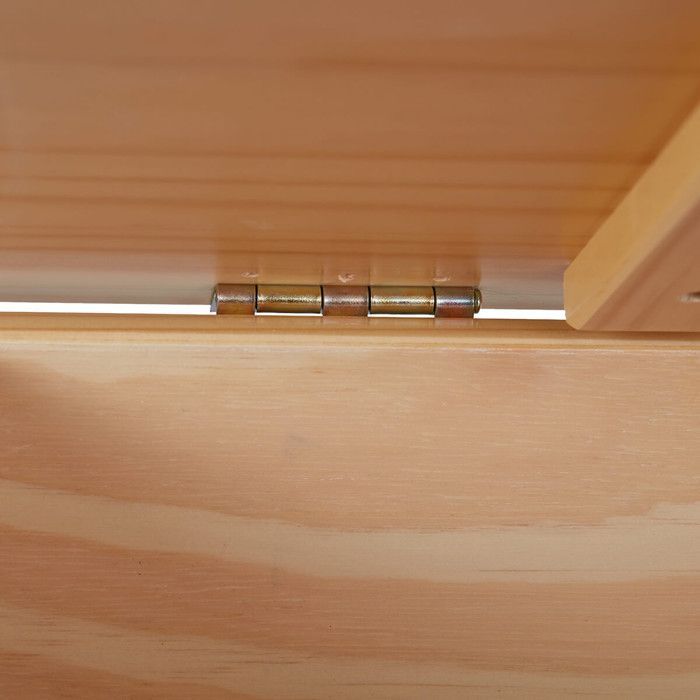 KALISHA - Natural Solid Wood Toy Chest
