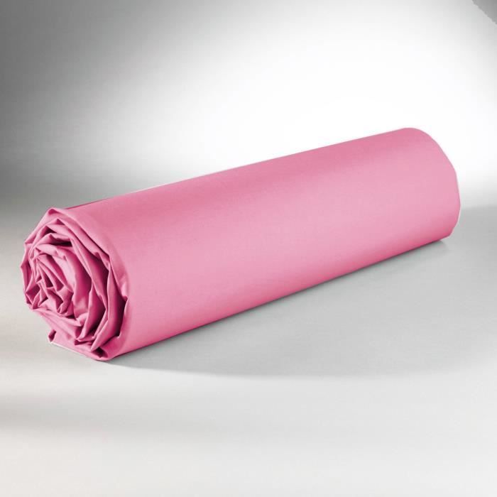 Litteä lakana - DP134 - Vaaleanpunainen - 180 cm x 290 cm - 100 % puuvillaa - Konepestävä 60°