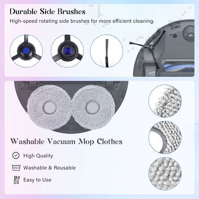 T50 Accessoires pour Ecovacs Deebot Ecovacs Deebot T50 Omni / T50 Pro Omni  Aspirateur