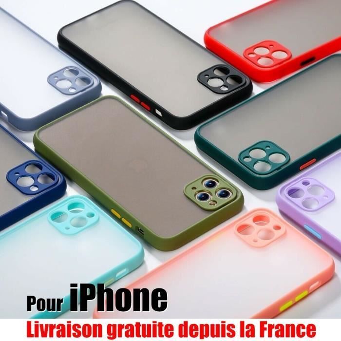Hybrid Case for iPhone 12 - Purple - Shockproof and Scratch-Resistant