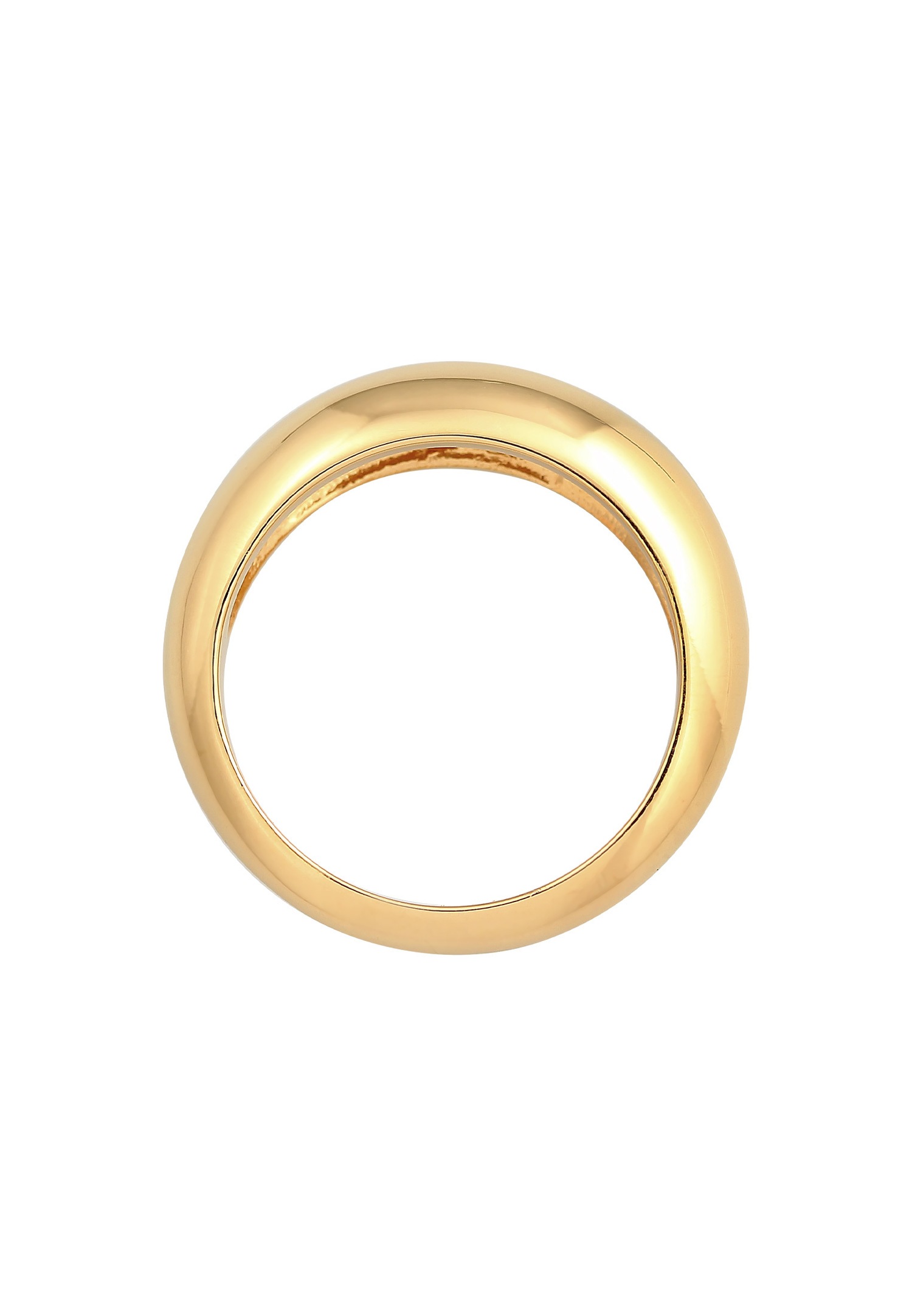 Elli PREMIUM Elli PREMIUM Bague Femmes Bande Chunky Intemporelle en argent sterling 925 rhodié