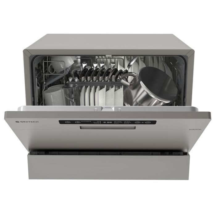 GEDTECH - Lava-louças de bancada GLV6T47SL - 6 serviços - 47 dB - Início programado