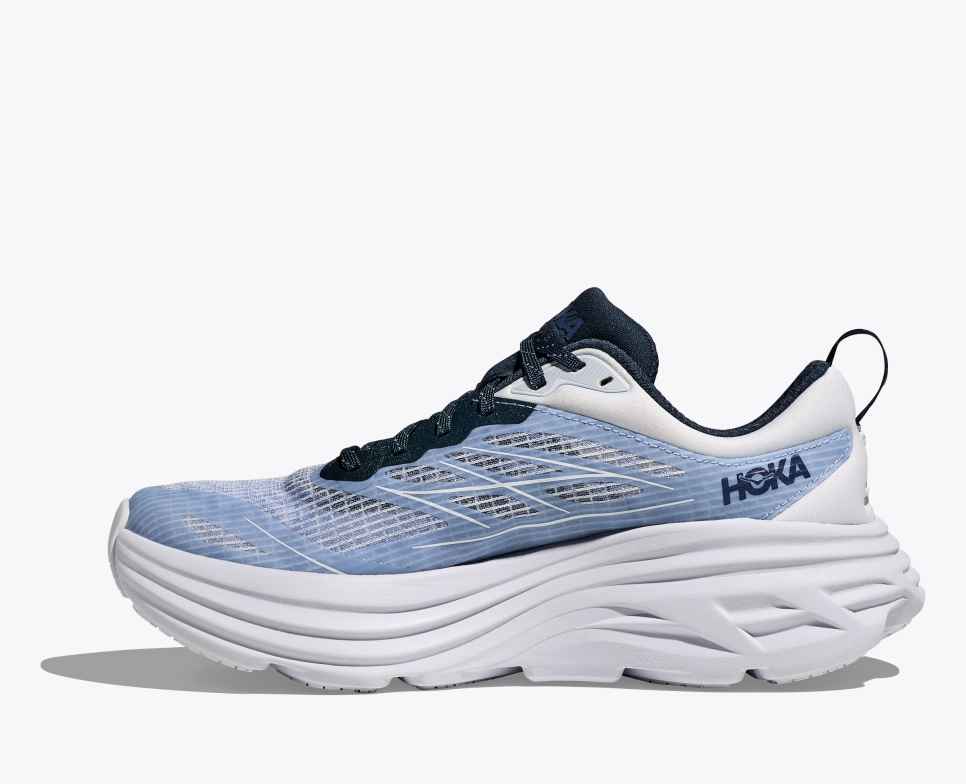HOKA Stealth/Tech Bondi 8 Ghiaccio marino in gabbia / Agata d'uva