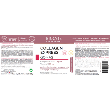 Biocyte Anti-Aging Collagen Express -karkit, 45 karkkia.