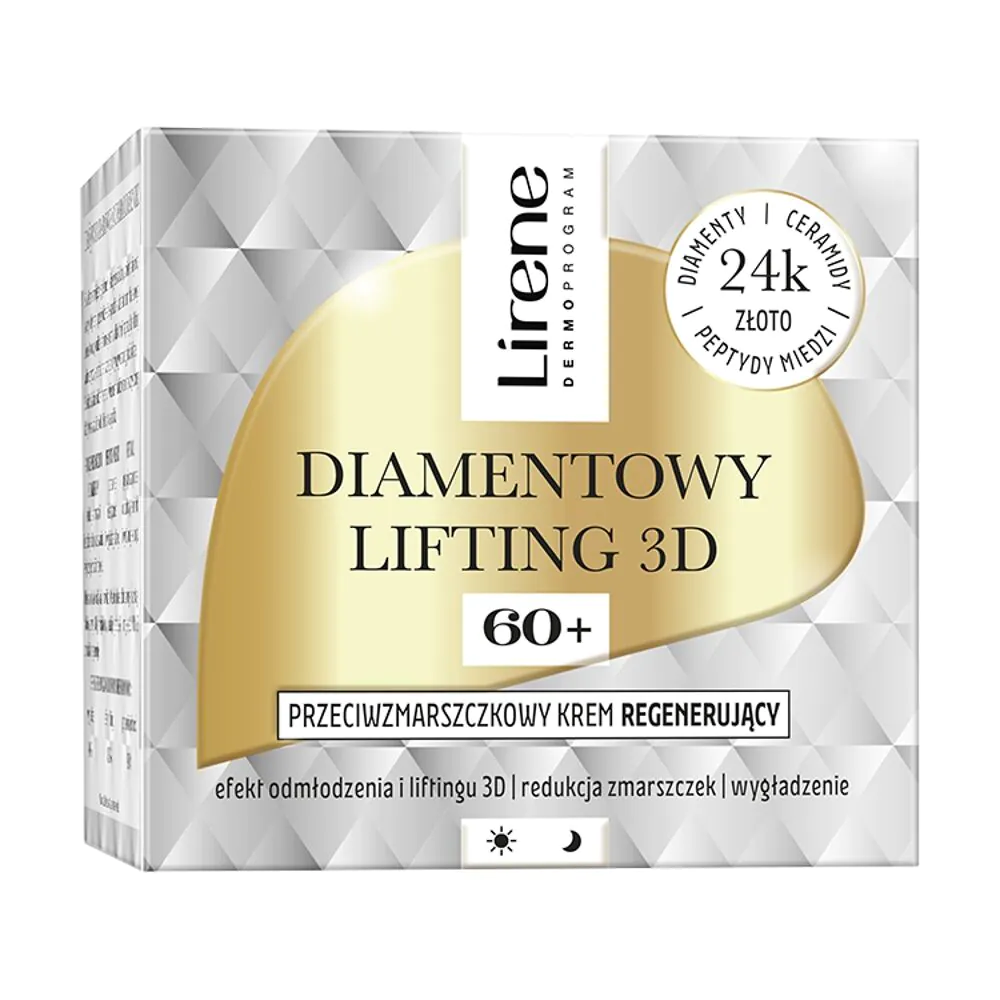 Lirene Diamentowy Lifting 3D Przeciwzmarszczkowy krem regenerujący