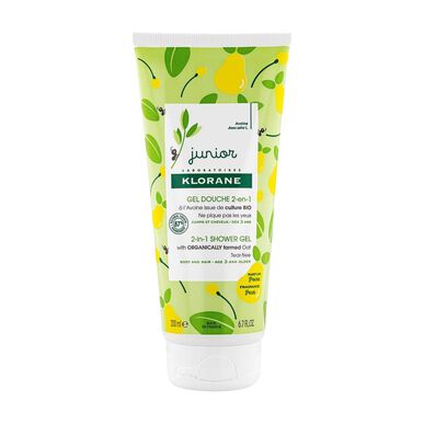 Klorane Junior 2 az 1-ben tusfürdő körte test- és hajgél 3 éves kortól 200 ml 200 ml