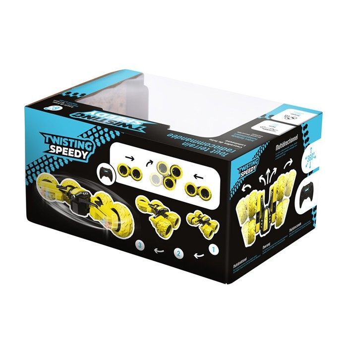 Voiture télécommandée tout-terrain lumineuse Twisting Speedy - cascades, dérapages, mode tornade 360° - Jouet Best Of Toys