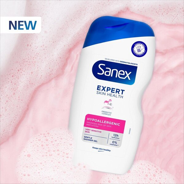 „Sanex Expert Skin Health“ hipoalerginis dušo želė<br>400 ml – jautriai odai