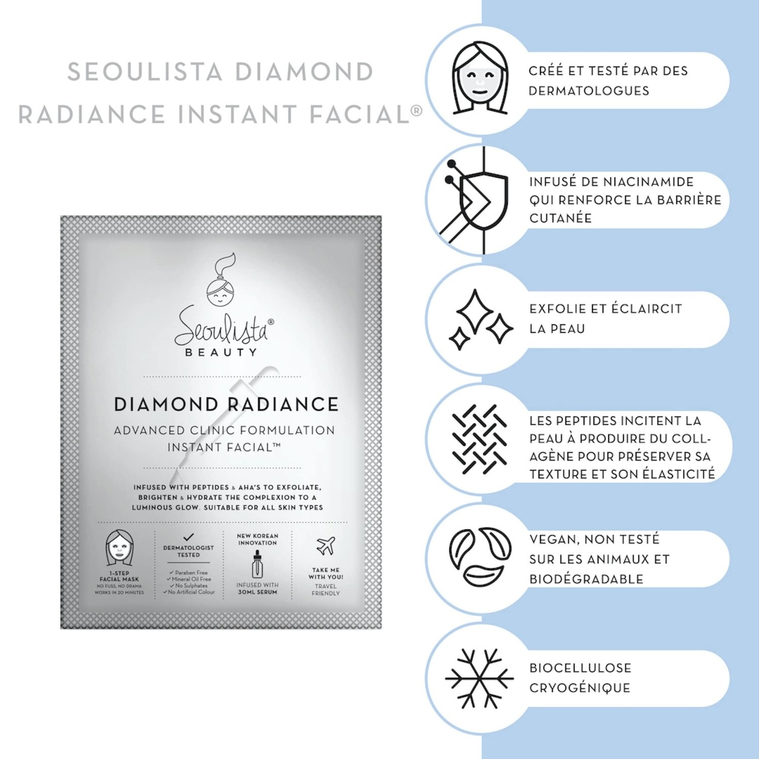seoulista beauty Diamond Radiance Instant Facial