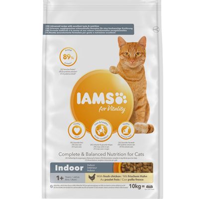 IAMS for Vitality Adult Indoor Frischhuhn Trockenfutter für Katzen