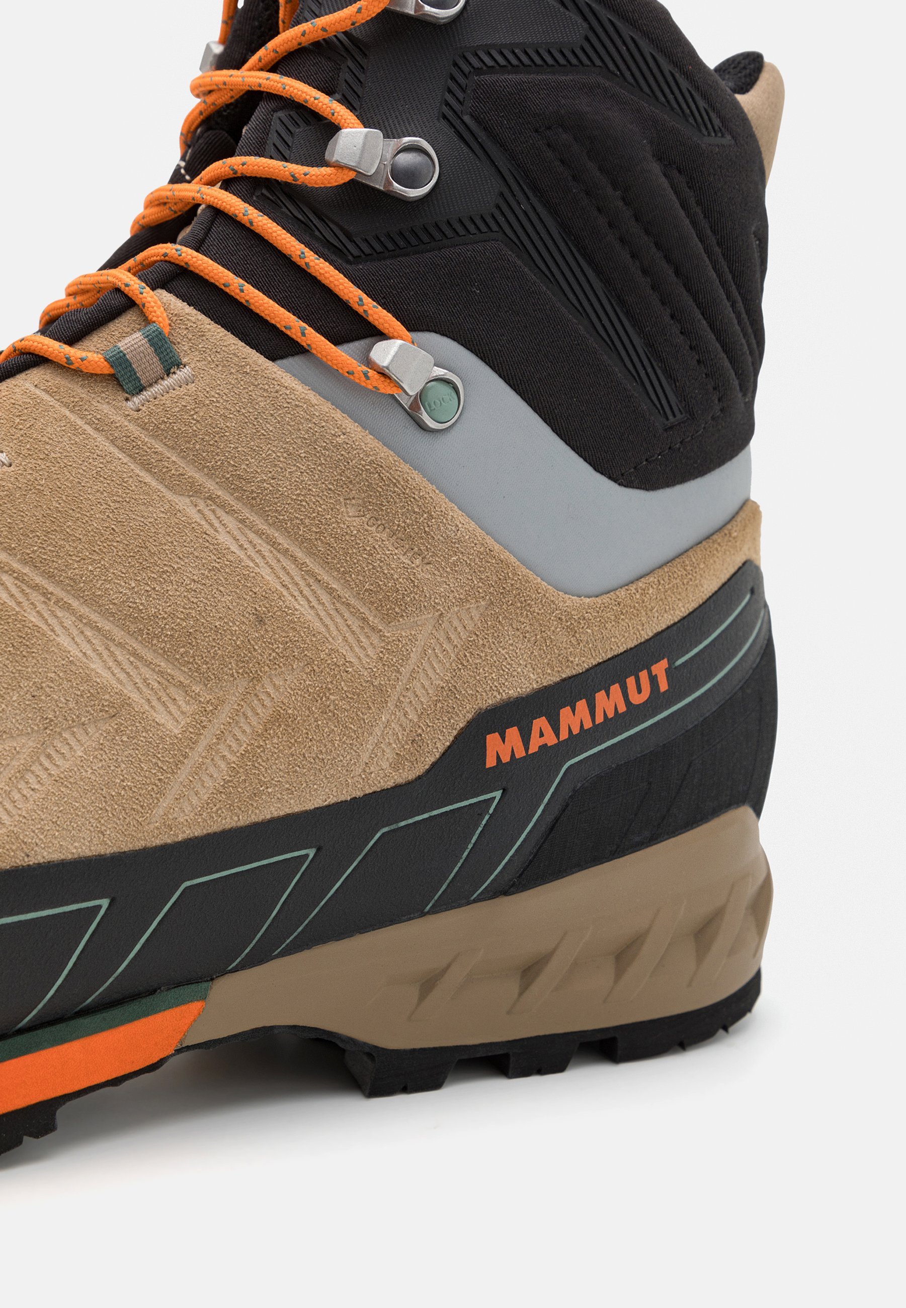 Mammut KENTO TOUR HIGH GORE TEX - Scarpe da montagna - savana/mandarino scuro