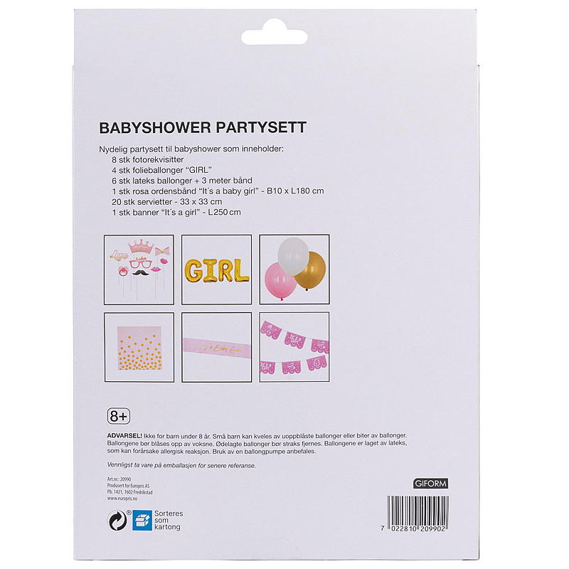 Giform vauvakutsujen setti pinkki