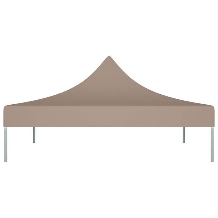 Techo para carpa de fiesta - vidaXL - 3x3 m - Color topo - Tejido Oxford 600D - Resistente a los rayos UV y al agua