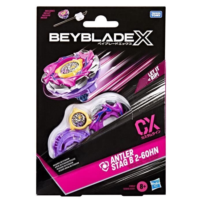 Beyblade X Starter Pack Antler Stag B 2-60HN CX, Takara Tomy Verteidigungs-Kreisel, Wettkampf-Kreisel, ab 8 Jahren