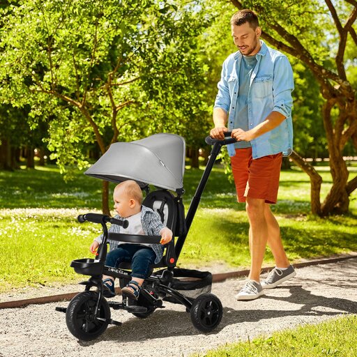  Homcom 4-in-1 Baby-Dreirad