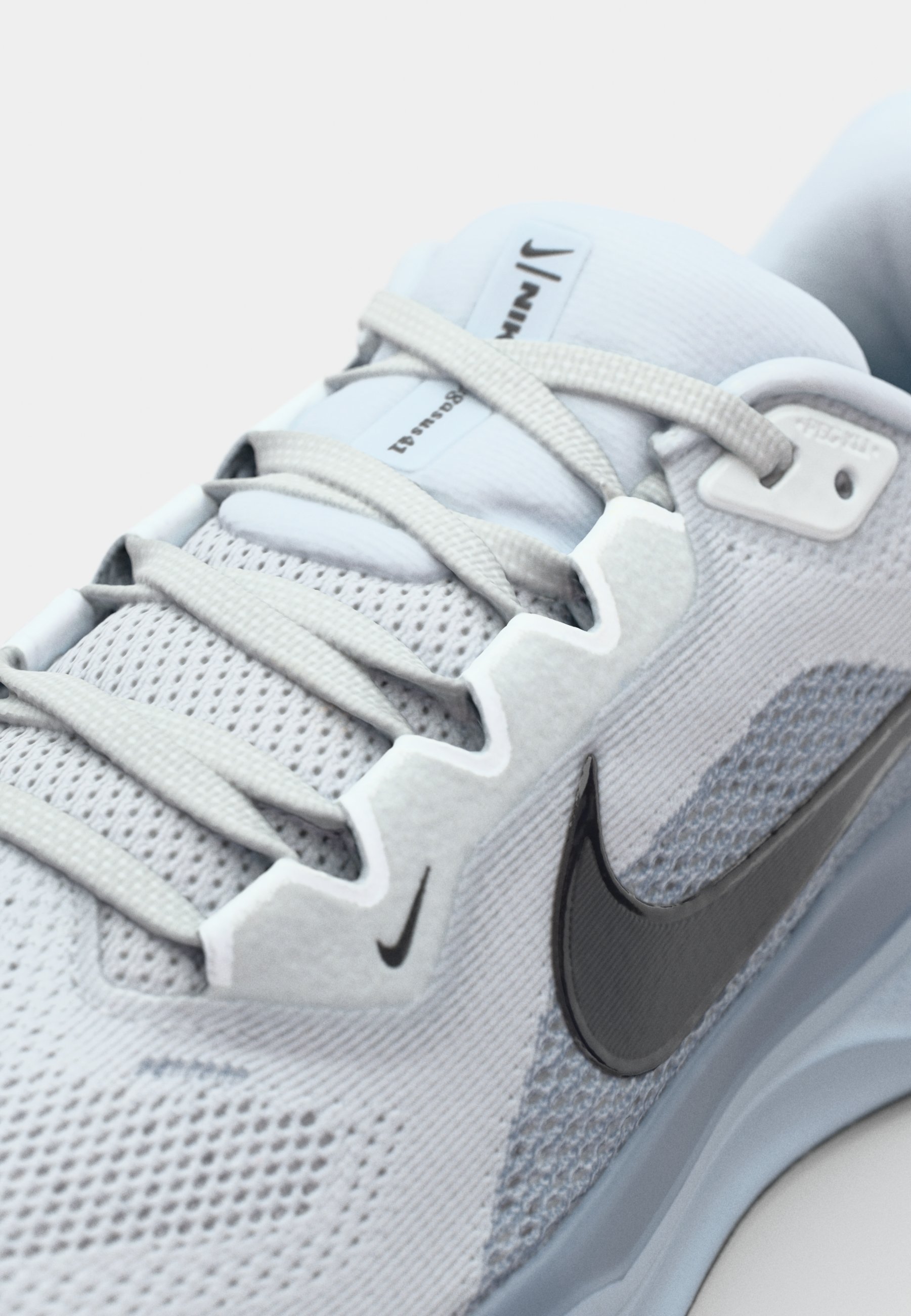 Nike Performance AIR ZOOM PEGASUS 41 - Chaussures de running sur route - Platine pur/Anthracite/Bleu armure clair/Gris cendré/Blanc