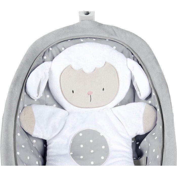 INGENUITY Sammenleggbar, konvertibel vippestol til baby - Little Sheep - Fast eller gyngestilling, babygave