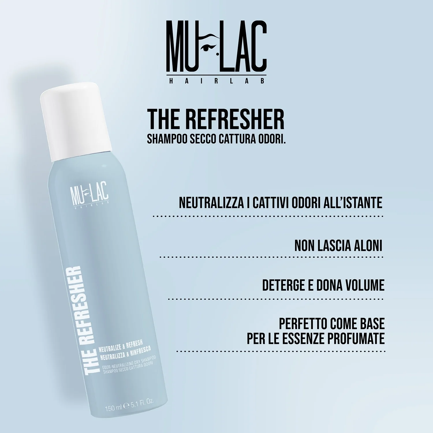 Hairlab The Refresher - Shampoo Secco, Spray Capelli Styling & Finish