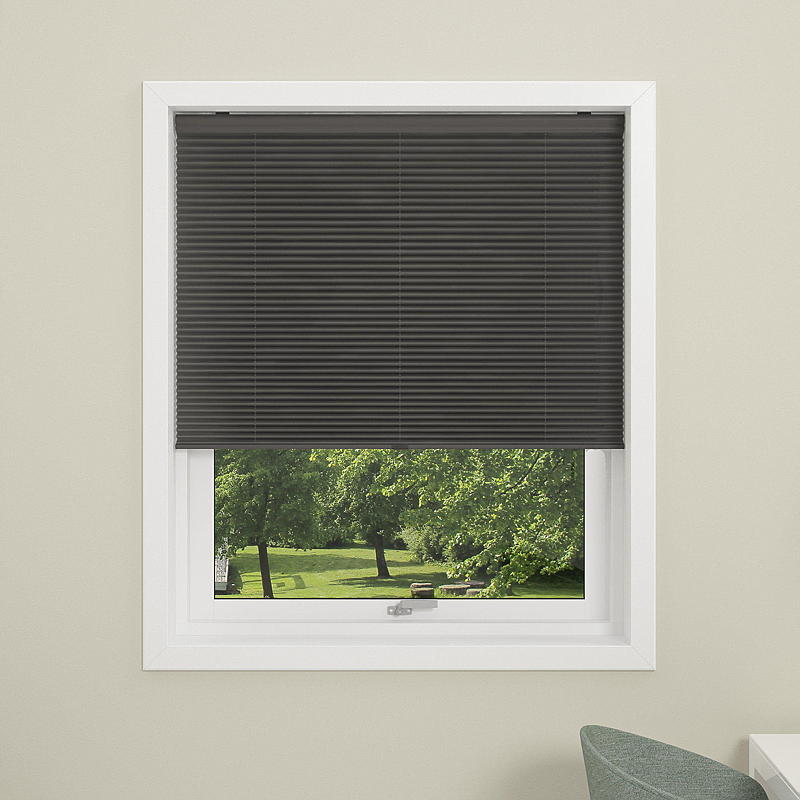 DUOTEX Plissee 90x210 cm kabellos grau