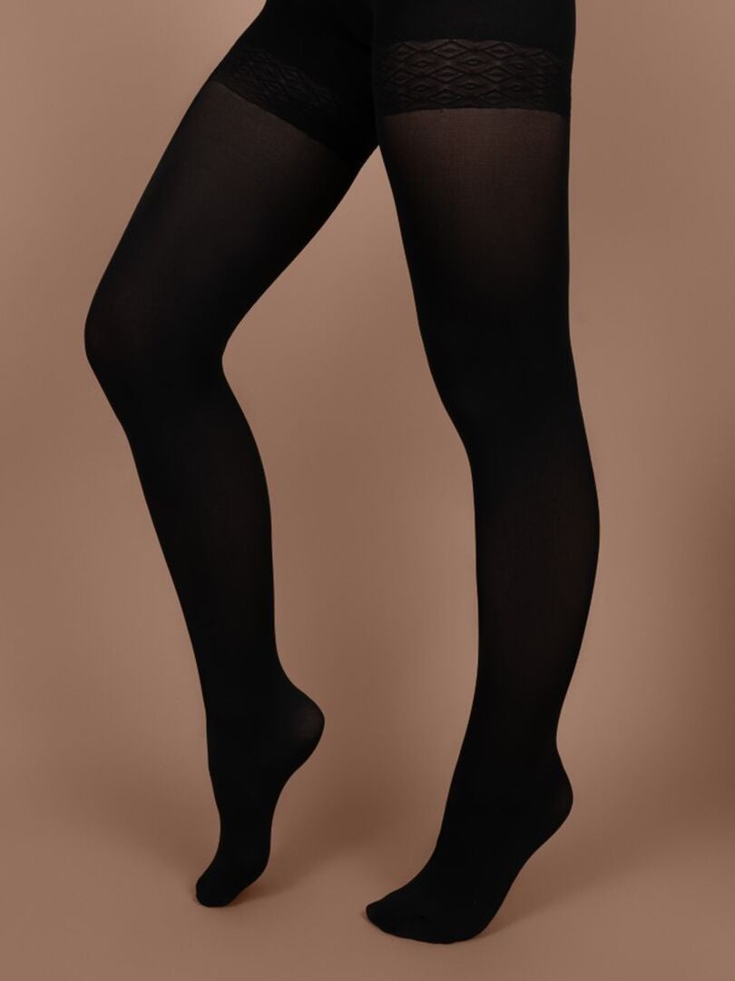 100D 'Bye Bra' push-up panty - ZWART